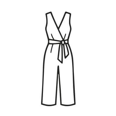 X-Snitmønstre jumpsuit