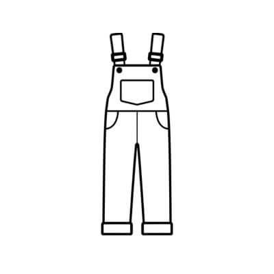 X-Snitmønstre overalls børn