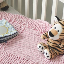 X-Strikke baby tæppe