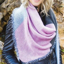 X-Strikket trekantet sjal