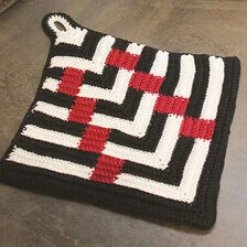 X-Hækleopskrift grydelapper