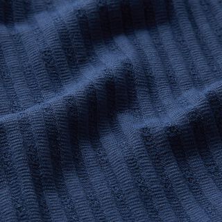 Rib-jersey strikkemønster – natblå, 