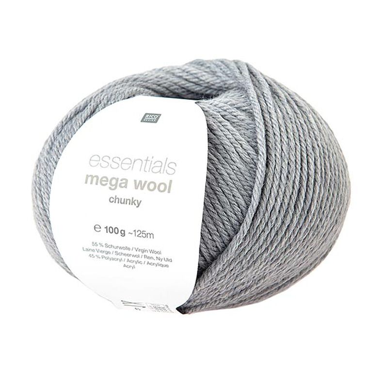 Essentials Mega Wool chunky | Rico Design – lysegrå,  image number 1
