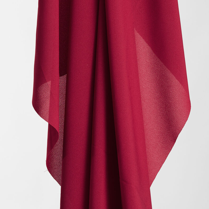 Crêpe Georgette – mørkerød,  image number 5