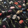 Dekorationsstof Gobelin vilde blomster – sort/rosé,  thumbnail number 2
