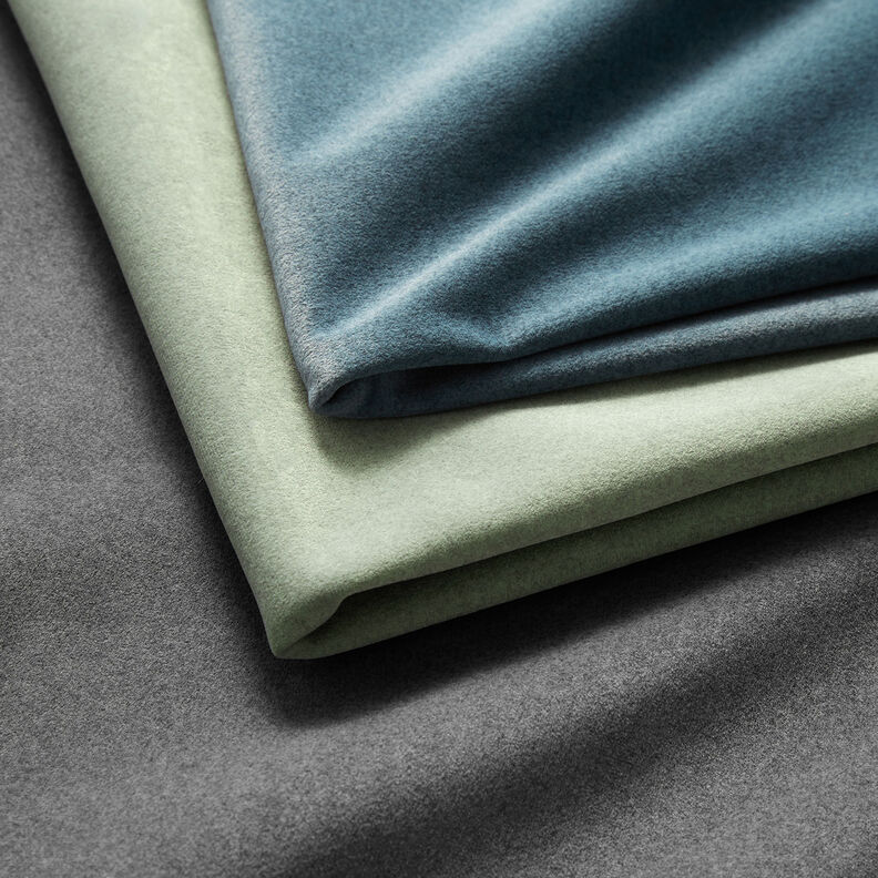 Termo-gardinstof fint melange – grøn,  image number 6