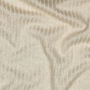Ribstrik lurex – uldhvid/gold metallic, 