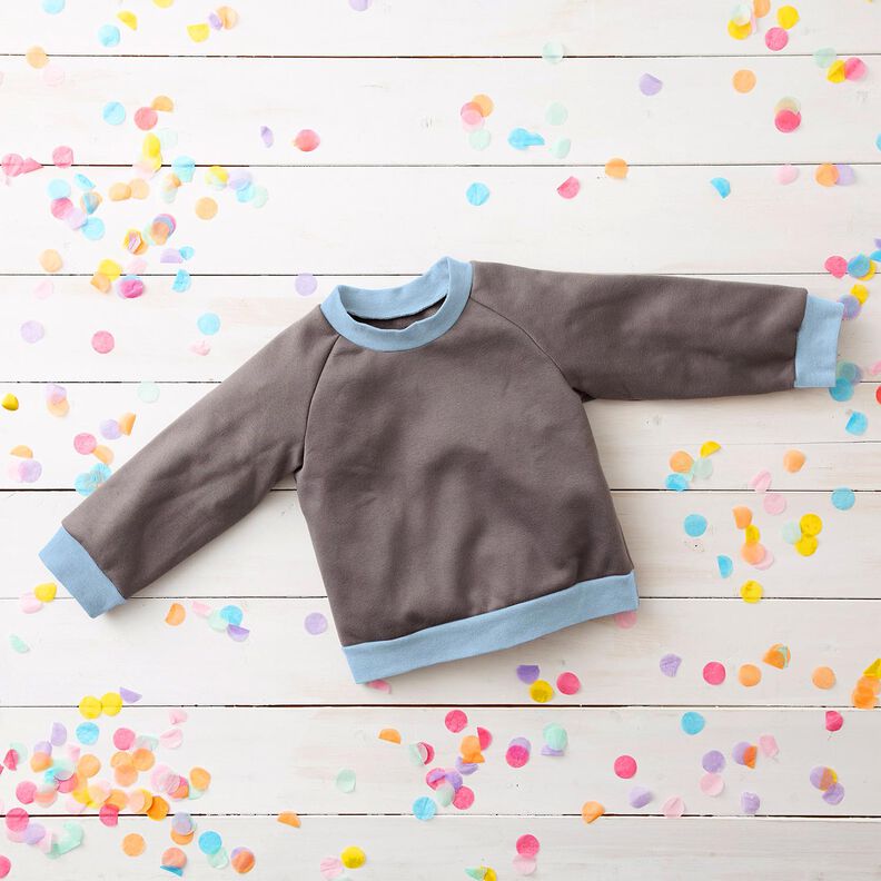 Rib stof ensfarvet – strålende blå,  image number 4