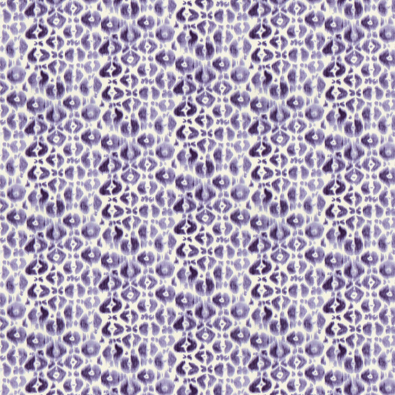 GOTS French Terry batik-leomønster | TCC x LOOKS by Wolfgang Joop – lilla/creme,  image number 1