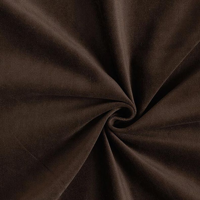 Stretch-fløjl Fincord ensfarvet – sortbrun,  image number 1