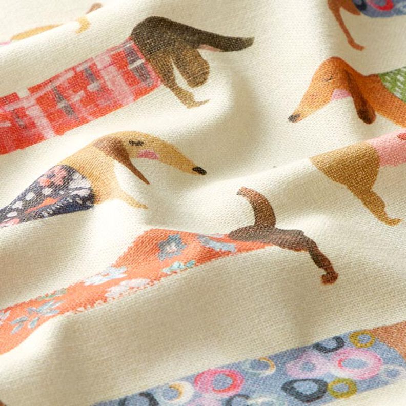 Panama Digitaltryk Gravhund – creme,  image number 2