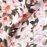 viskose-mix romantiske forårsblomster – hvid,  thumbnail number 4
