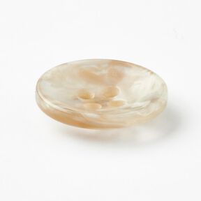 4-huls knap marmoreret [Ø 15 mm] – creme/beige, 