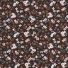 Bomuldsjersey Millefleurs – sortbrun,  thumbnail number 1