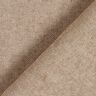 Dekorationsstof halvpanama Chambray genanvendt – mellembrun,  thumbnail number 3