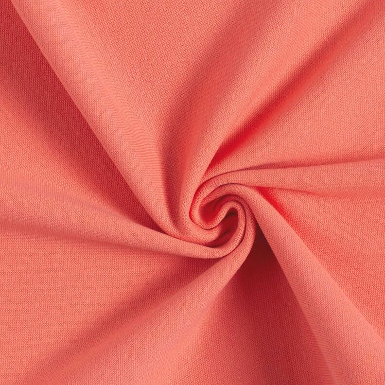 Rib stof ensfarvet &ndash; apricot,  image number 1