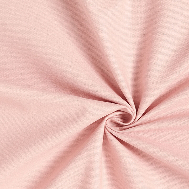 Bomuldsflonel Ensfarvet – rosa,  image number 1
