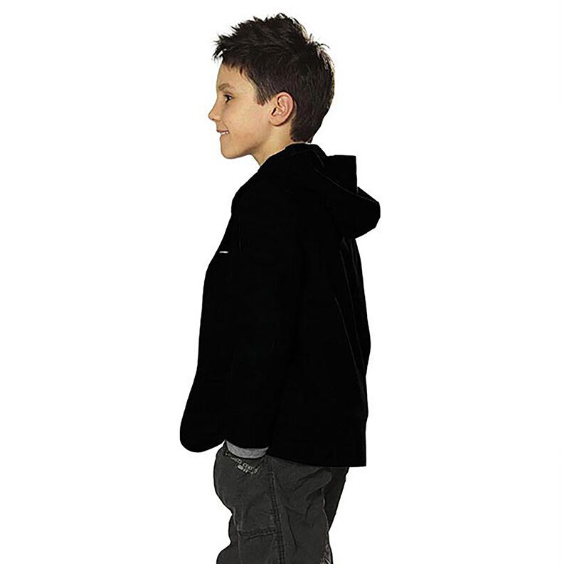 Nicki stof Ensfarvet – sort,  image number 3