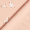 Bomuldsjersey Gæs og blomster – rosé,  thumbnail number 4