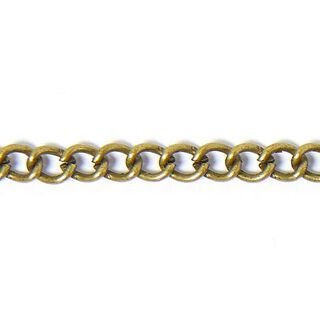 Kæde [3 mm] – gammelt guld metallisk, 