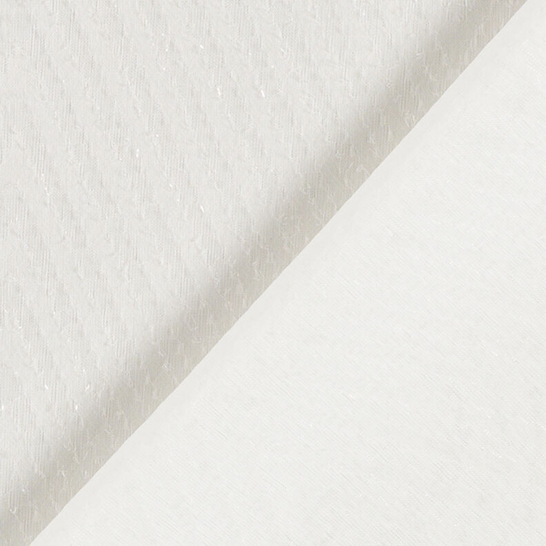 Chiffon zigzag glitter – hvid,  image number 4