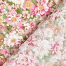 Bomuldspoplin romantiske blomster – rosa/beige,  thumbnail number 4