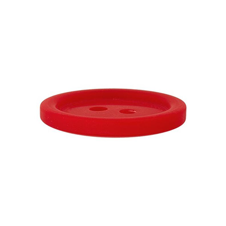 Plastknap 2-huls Basic - rød,  image number 2
