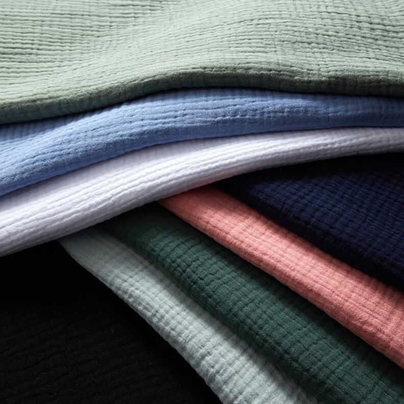 GOTS Trelags bomulds-musselin – pastelgrøn,  image number 5