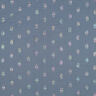 Musselin/Dobbelt-Crincle stof prikker Folietryk | by Poppy – blågrå,  thumbnail number 1