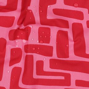 Imprægneret voksdug abstrakt – rød/pink, 