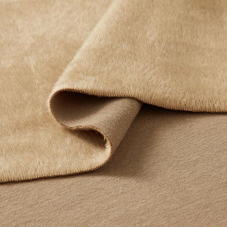 Alpefleece Hyggesweat Ensfarvet – sand,  image number 4