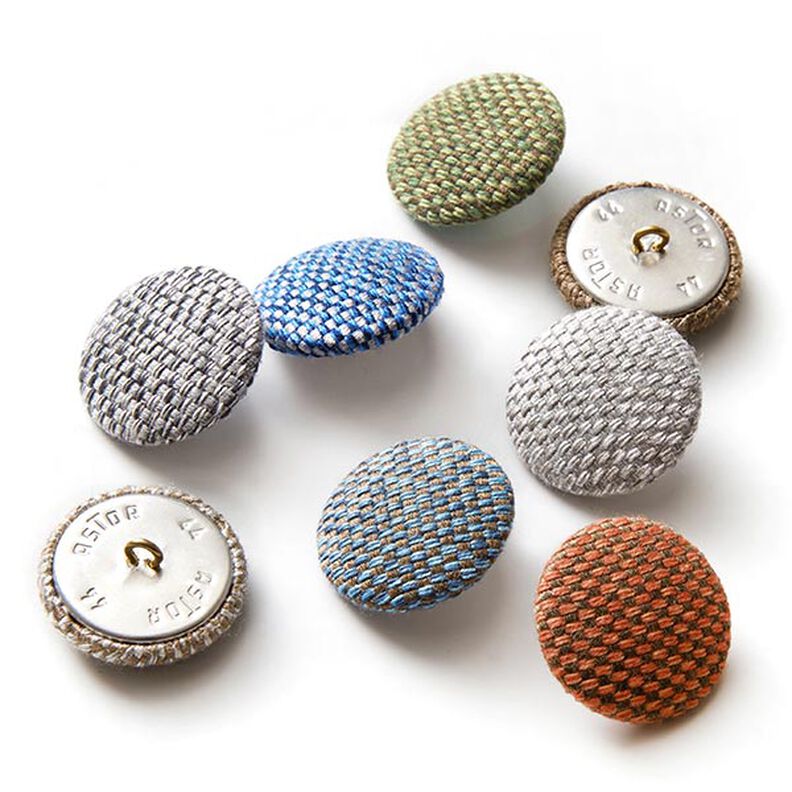 Betrukket knap - Outdoor Indretningsstof Agora Bruma - lys olivenfarvet,  image number 3