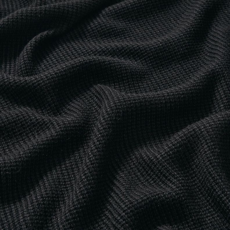 groft strik melange – sort,  image number 2