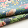 Outdoorstof Canvas kanvas fugle og blomster – stålblå,  thumbnail number 5