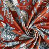 Dekorationsfløjl elegante blomster – terracotta,  thumbnail number 4
