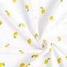 Bomuldspoplin citroner – hvid,  thumbnail number 3