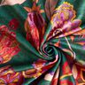 Dekorationsfløjl blomsterranker – blågran/rosé,  thumbnail number 4