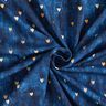 Bomuldsjersey gyldne hjerter | Glitzerpüppi – indigo,  thumbnail number 3