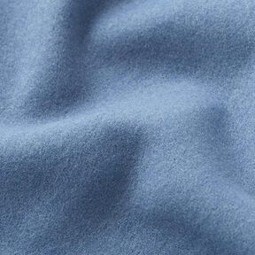 Frakkestof genanvendt polyester – jeansblå, 