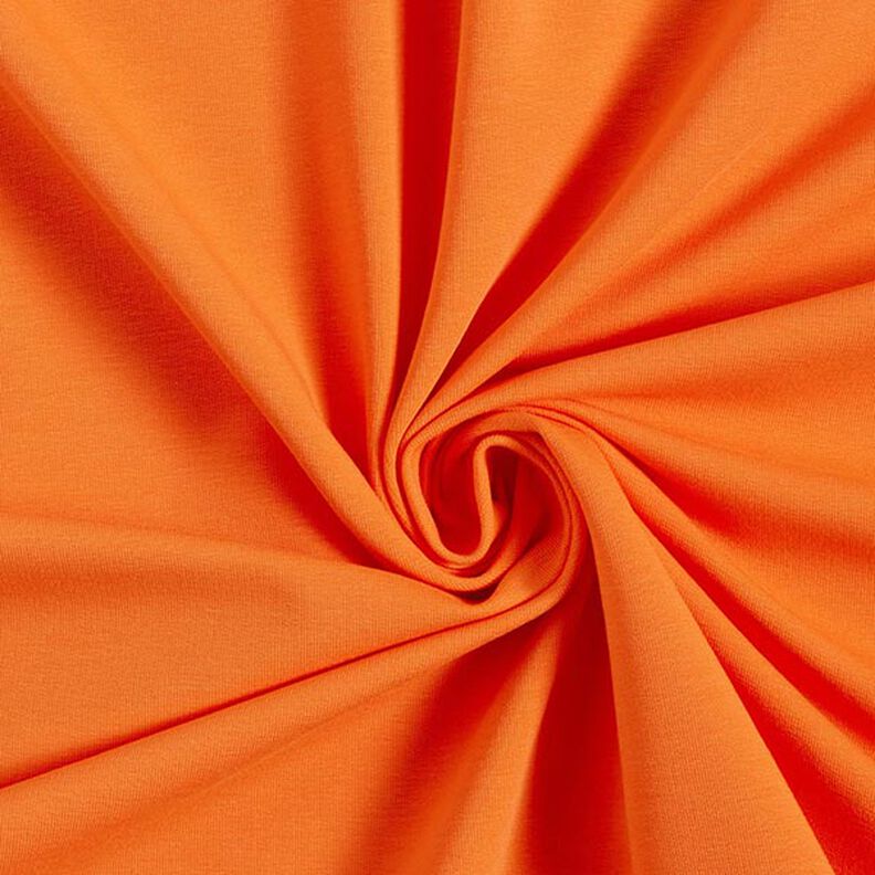 Let French Terry ensfarvet – orange,  image number 1