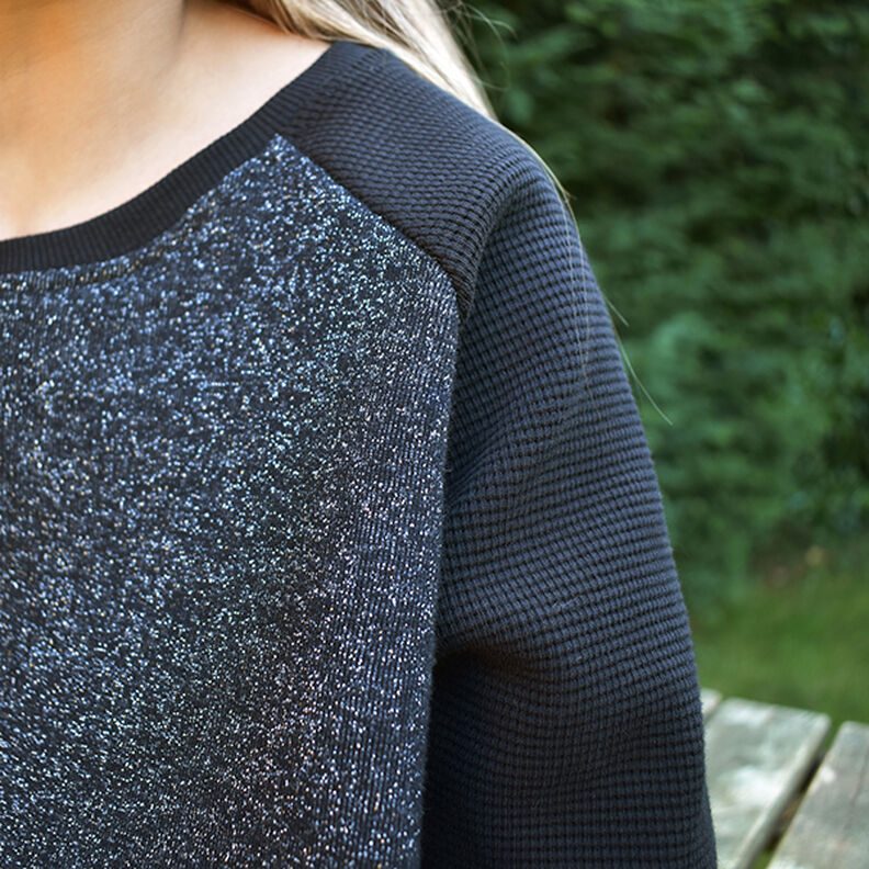 MONA - raglansweater med smalle ærmer, Studio Schnittreif  | 98 - 152,  image number 9