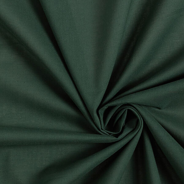 Bomuldsbatist ensfarvet – mørkegrøn,  image number 1
