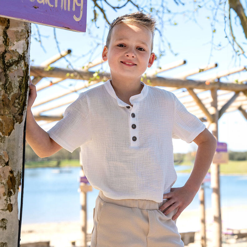 Musselin/Dobbelt-Crincle stof – uldhvid,  image number 9