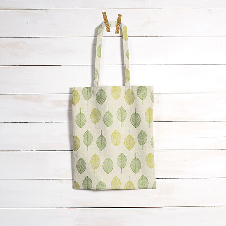 Dekorationsstof Halvpanama Blade &ndash; natur,  image number 5