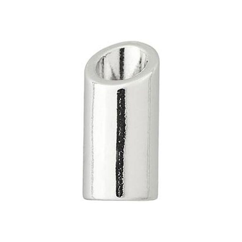 Kordelende [ Ø 5 mm ] – sølv metallisk,  image number 2