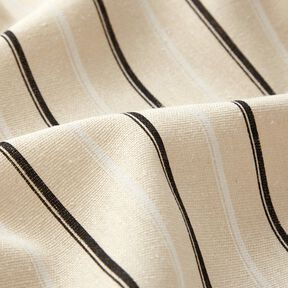 hør-miks Striber – mandel/sort, 