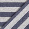jersey glitter vandrette striber – lysegrå/marineblå,  thumbnail number 5