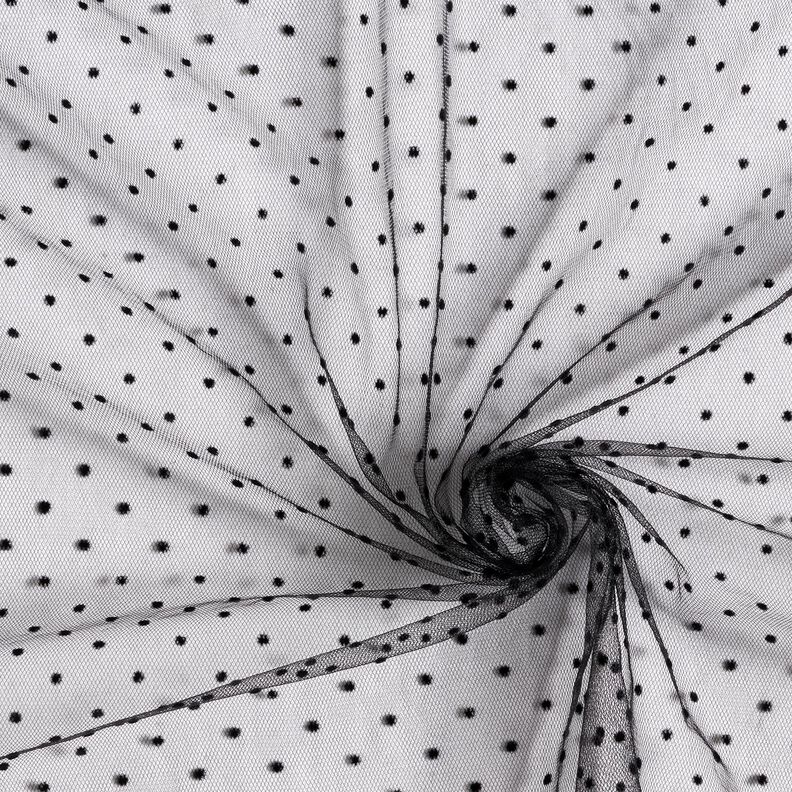 Tyl fløjlspunkter – sort,  image number 3