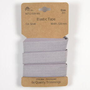 Elastisk bånd [3 m | 20 mm] – grå, 