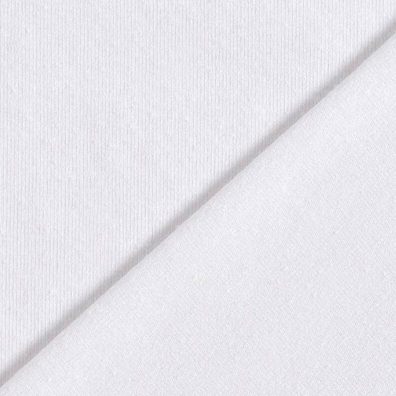 Jersey bomulds-hør-miks ensfarvet – hvid,  image number 3